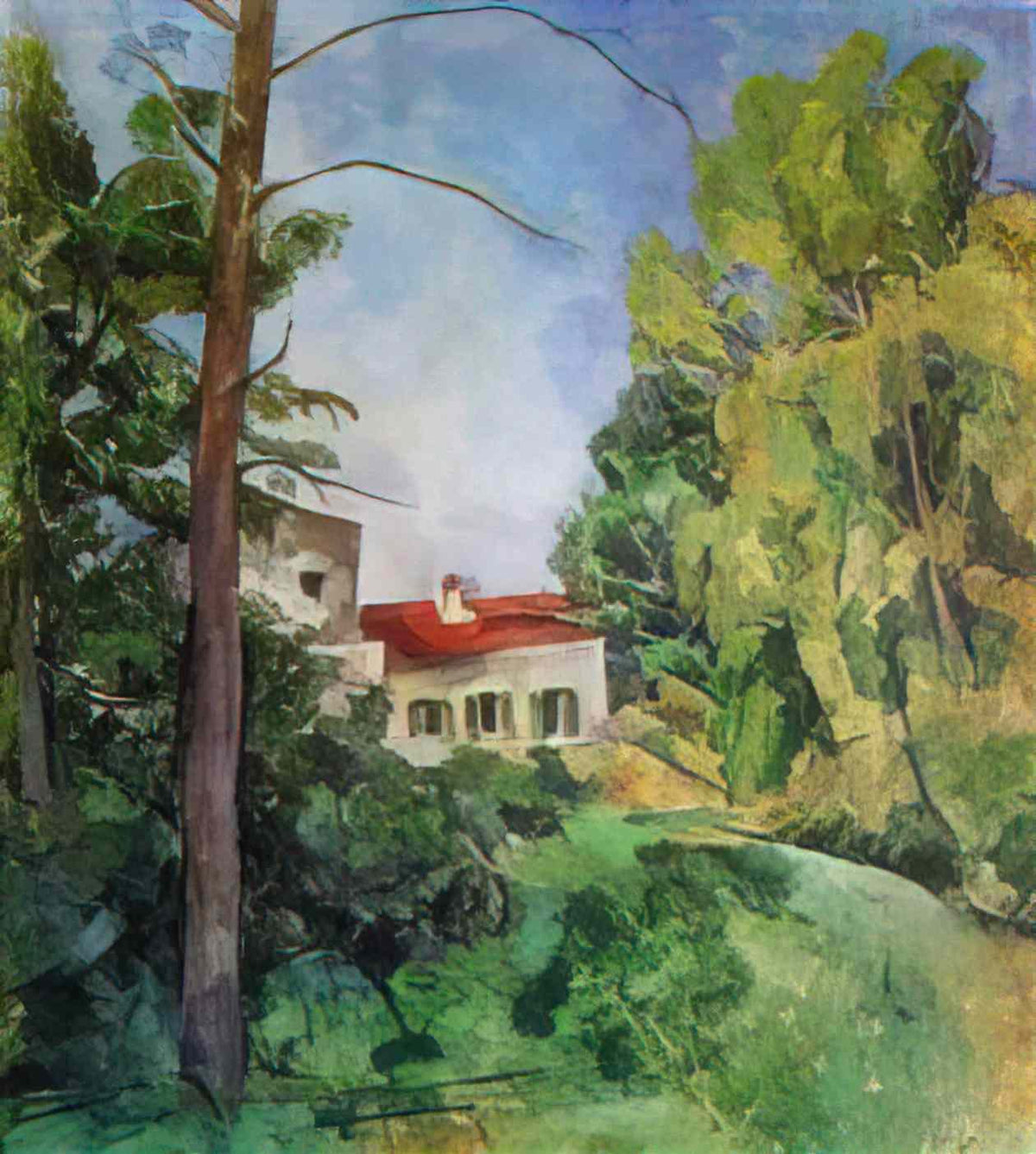 Pyotr Konchalovsky house in abramtsevo 1920 Art A4 Photo Print