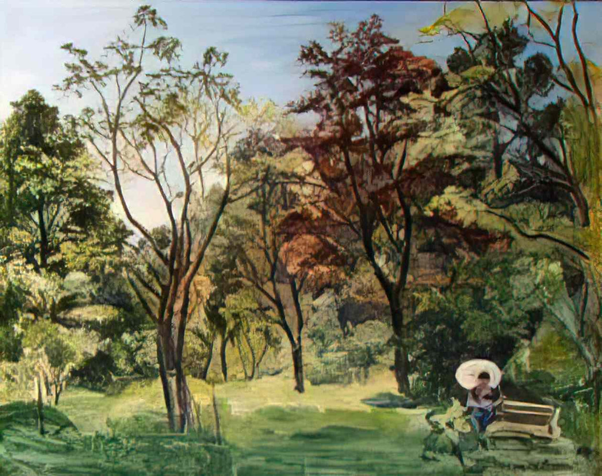Pyotr Konchalovsky in the garden sunny day 1932 Art A4 Photo Print