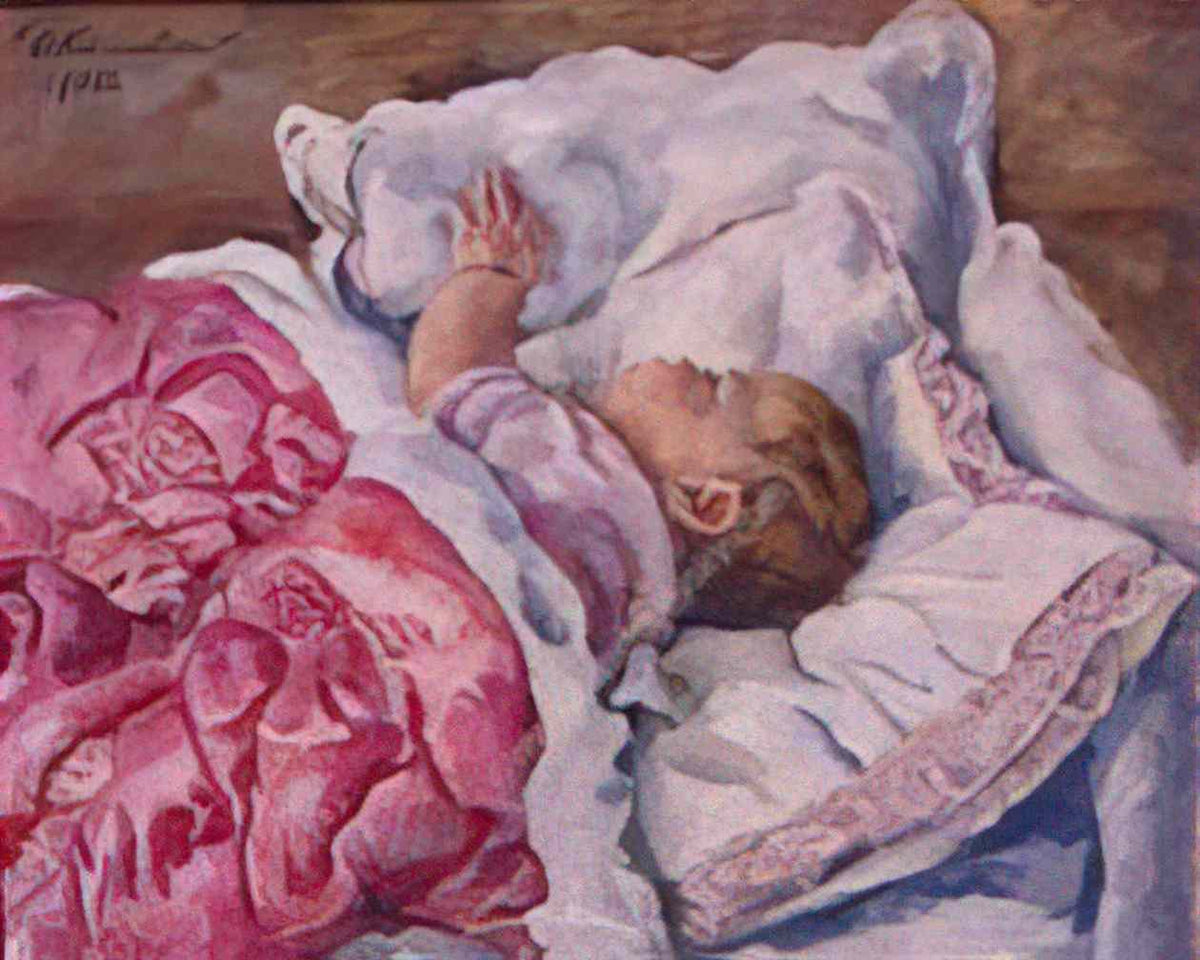 Pyotr Konchalovsky katya sleeping 1932 Art A4 Photo Print
