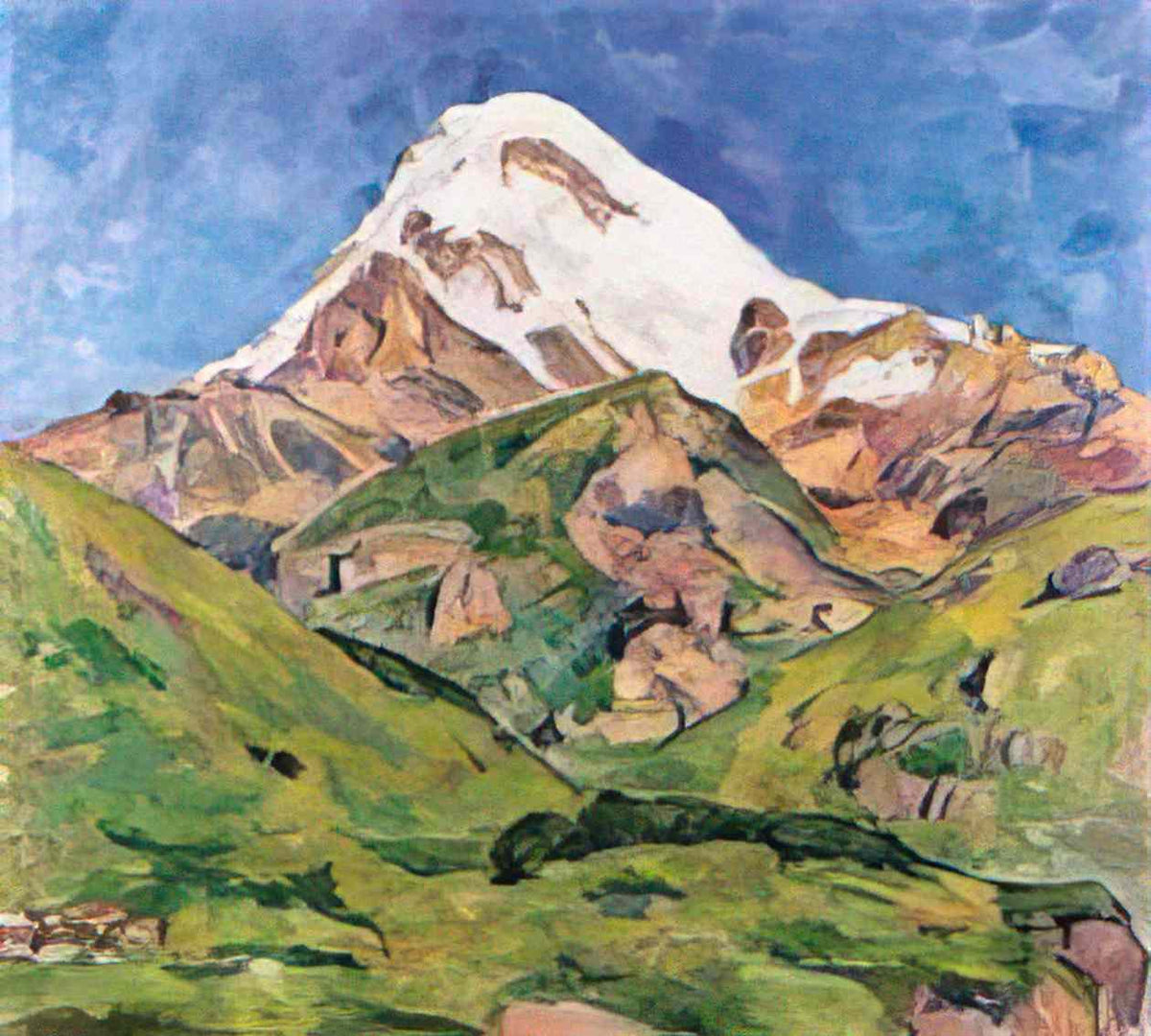 Pyotr Konchalovsky kazbek 1927 Art A4 Photo Print