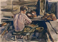 Pyotr Konchalovsky khokhloma varnisher 1936 Art A4 Photo Print