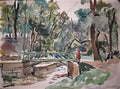 Pyotr Konchalovsky kislovodsk the bridge in the park 1938 Art A4 Photo Print