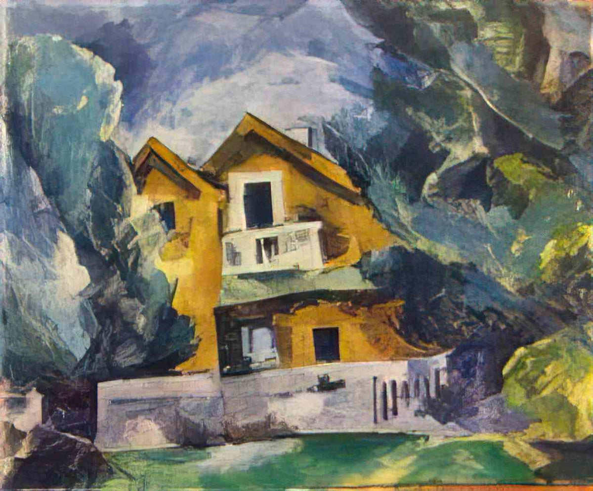 Pyotr Konchalovsky kuntsevo cottage 1919 Art A4 Photo Print