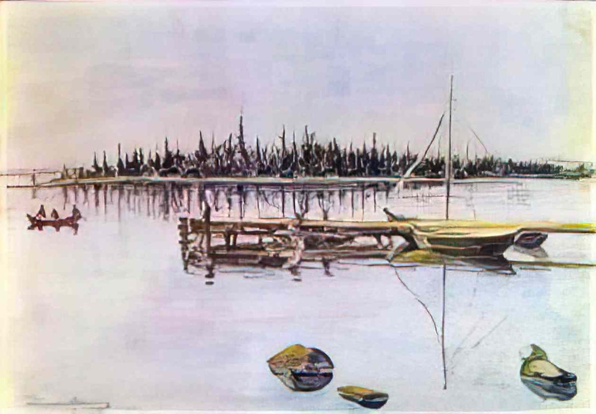 Pyotr Konchalovsky lake imandra resinification nets 1937 Art A4 Photo Print