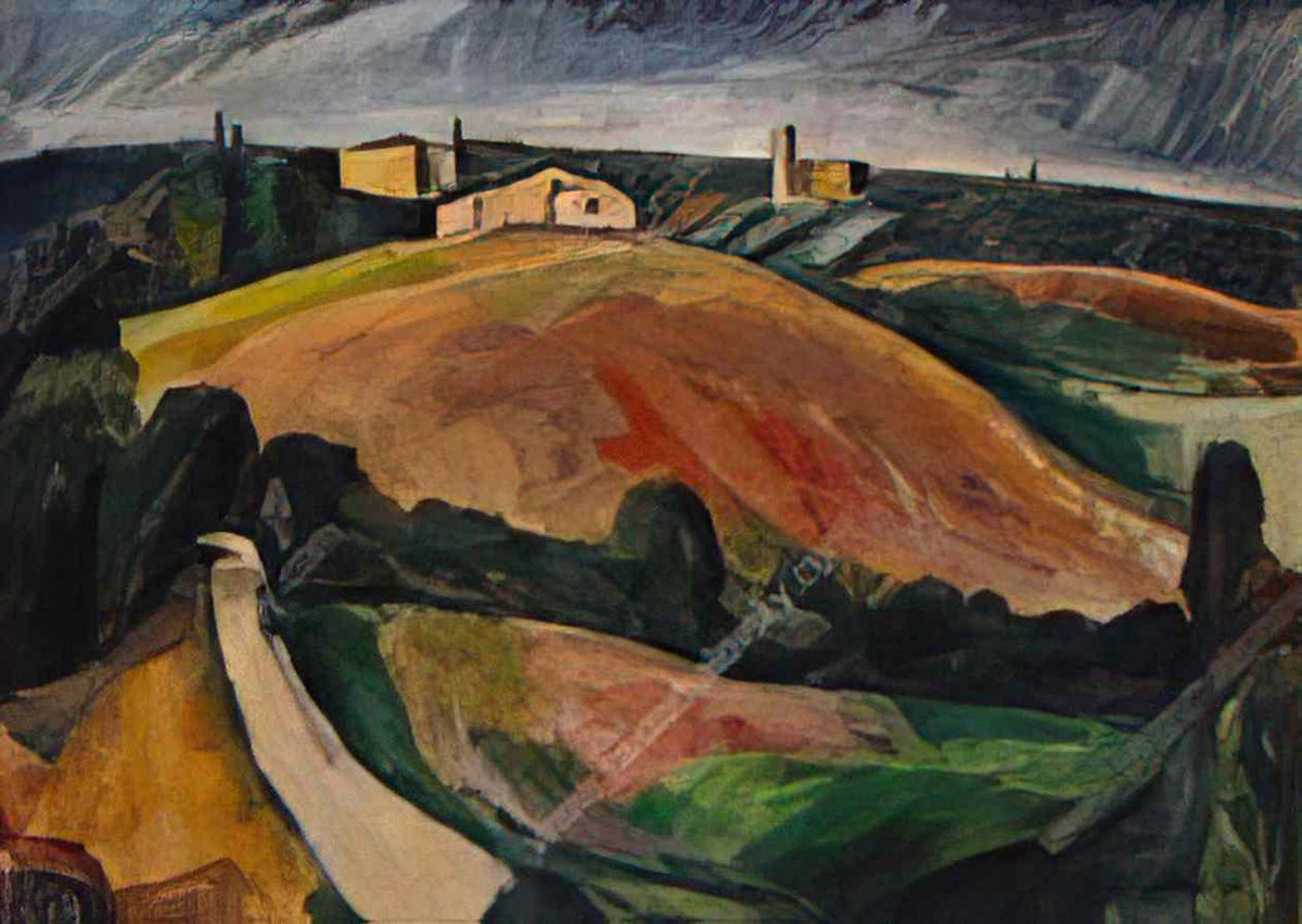 Pyotr Konchalovsky landscape at siena 1912 Art A4 Photo Print