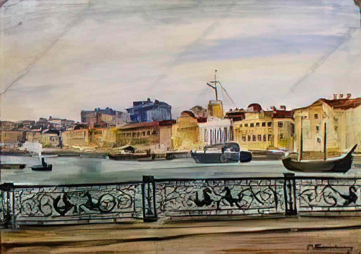 Pyotr Konchalovsky leningrad nicholas bridge 1931 Art A4 Photo Print