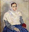 Pyotr Konchalovsky margot wearing a headscarf 1949 Art A4 Photo Print