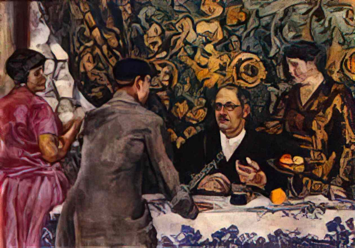 Pyotr Konchalovsky misha go out for a beer 1926 Art A4 Photo Print