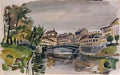 Pyotr Konchalovsky moika three arch bridge 1931 Art A4 Photo Print