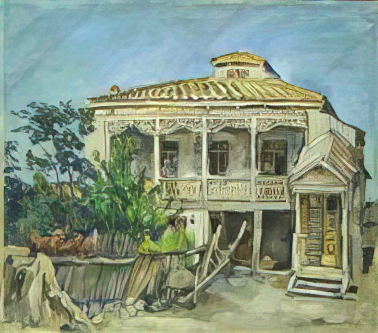 Pyotr Konchalovsky mtskheta sandro sakla 1927 Art A4 Photo Print