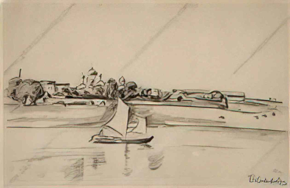 Pyotr Konchalovsky novgorod anthony the roman view from the river 1926 Art A4 Photo Print