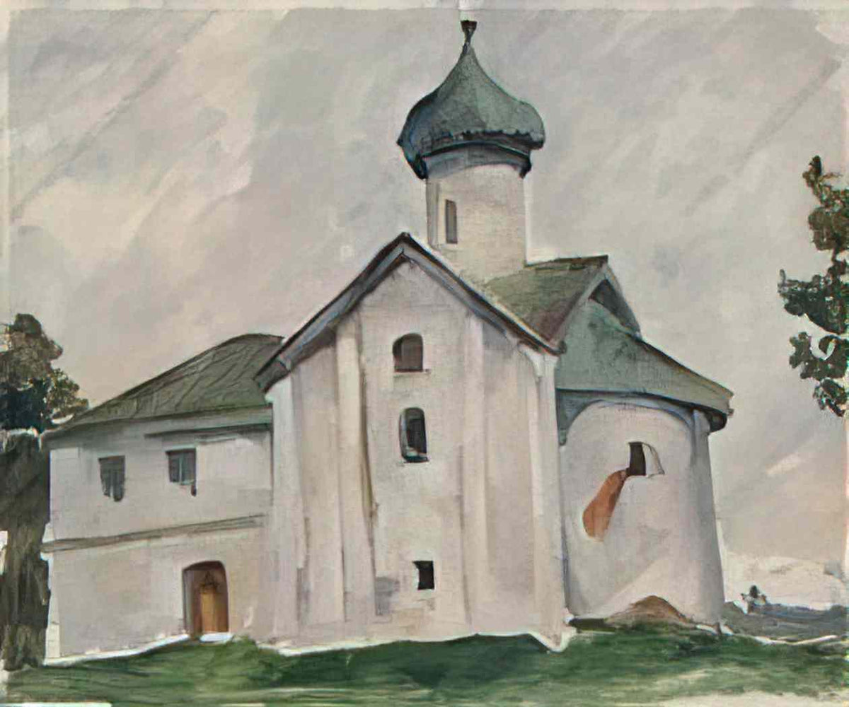 Pyotr Konchalovsky novgorod the church 1925 Art A4 Photo Print
