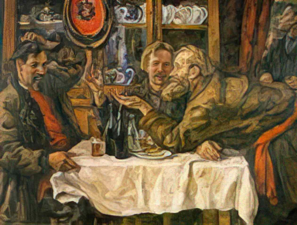 Pyotr Konchalovsky novgorodians 1925 Art A4 Photo Print