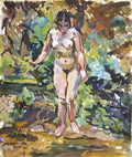 Pyotr Konchalovsky nude on a green background 1928 Art A4 Photo Print