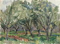 Pyotr Konchalovsky orchard 1922 Art A4 Photo Print