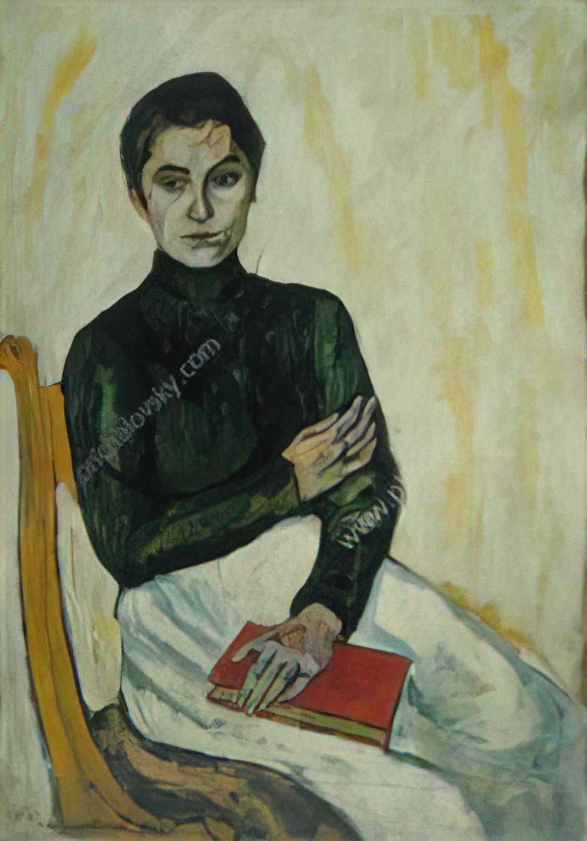Pyotr Konchalovsky pasha with the red book on white 1909 Art A4 Photo Print