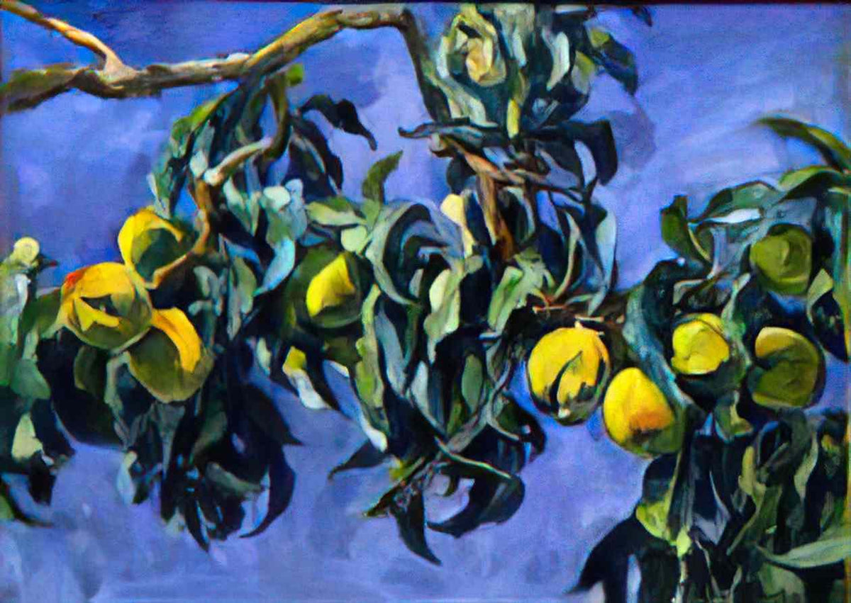 Pyotr Konchalovsky peaches on the branches 1930 Art A4 Photo Print