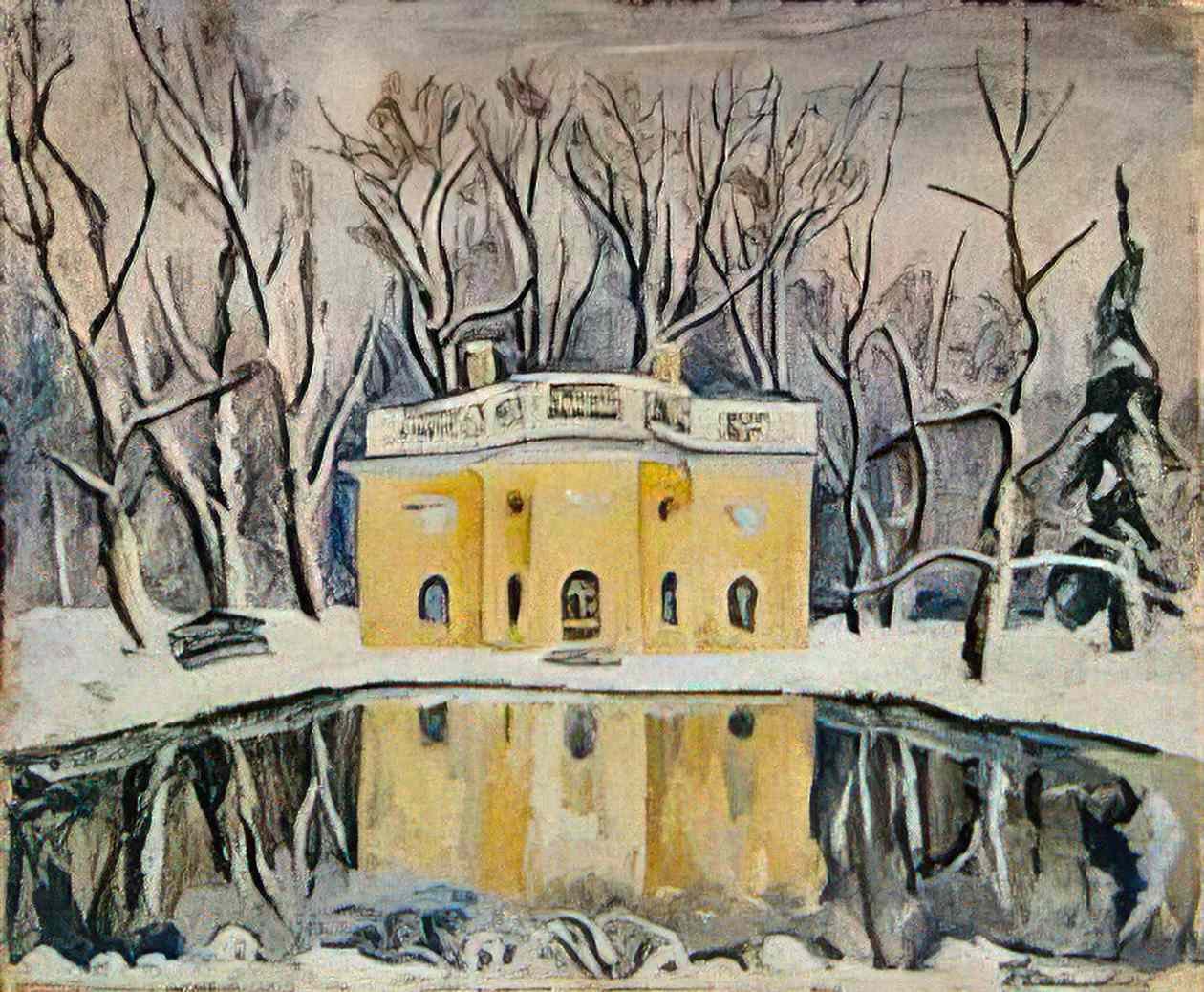 Pyotr Konchalovsky peterhof cavaliers soap 1931 Art A4 Photo Print