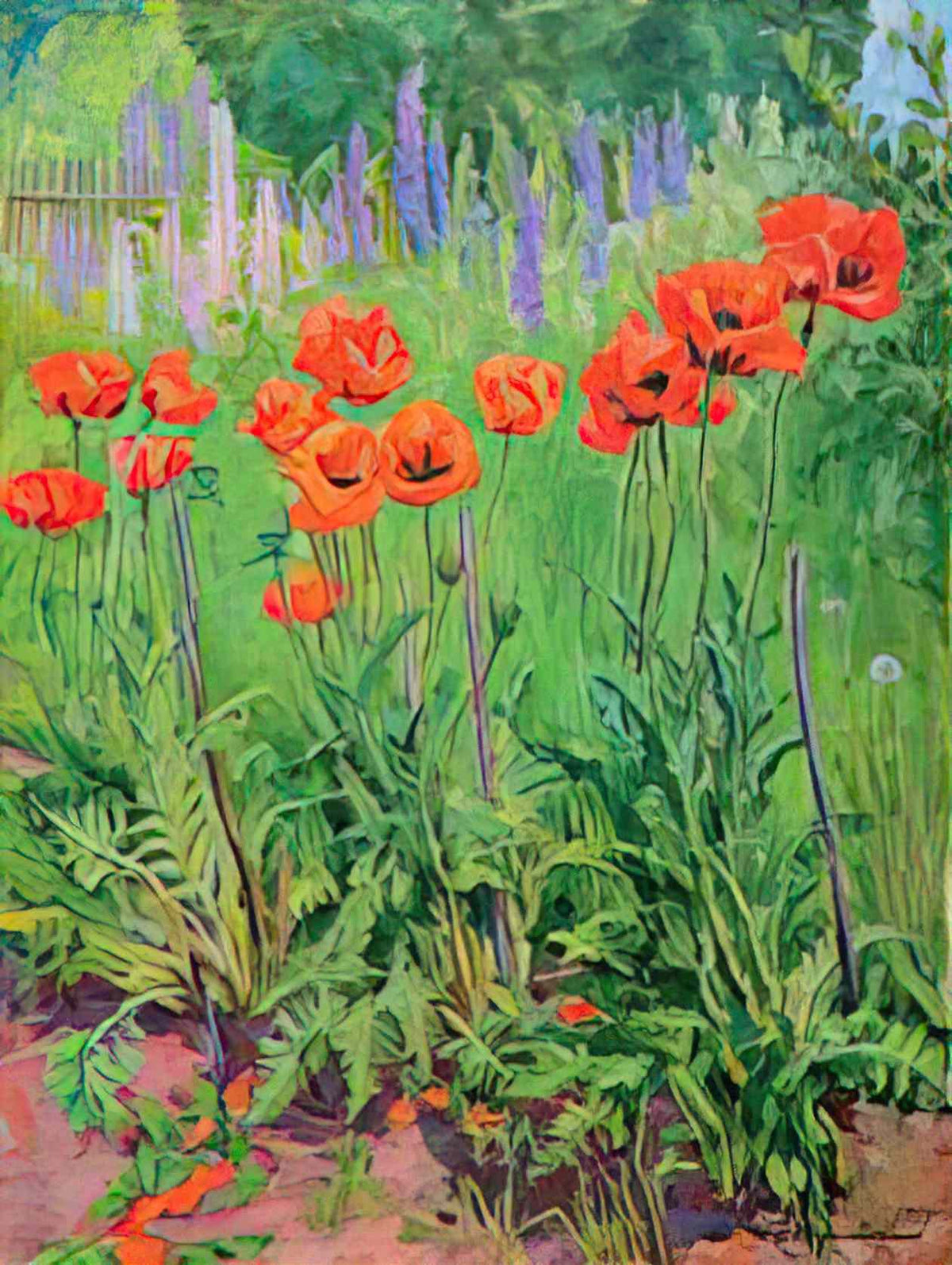 Pyotr Konchalovsky poppies 1955 Art A4 Photo Print