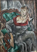 Pyotr Konchalovsky portrait of actress vizarova 1917 Art A4 Photo Print