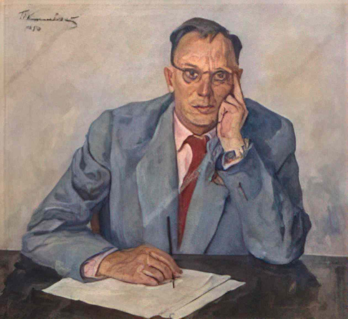Pyotr Konchalovsky portrait of peter andreievich pavlenko 1950 Art A4 Photo Print