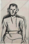 Pyotr Konchalovsky portrait the sketch 1913 Art A4 Photo Print