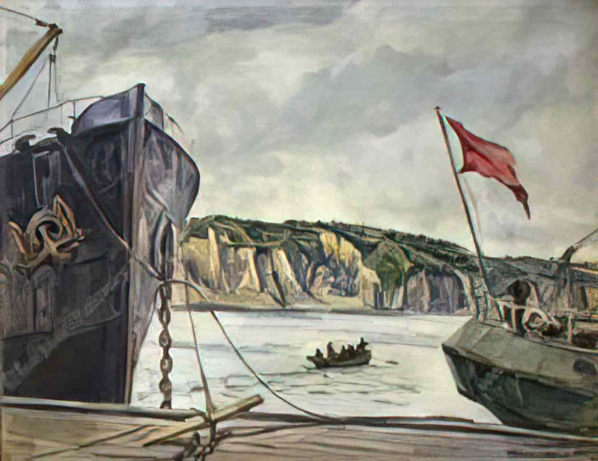 Pyotr Konchalovsky quay in murmansk 1936 Art A4 Photo Print