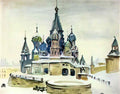 Pyotr Konchalovsky saint basil red square 1932 Art A4 Photo Print