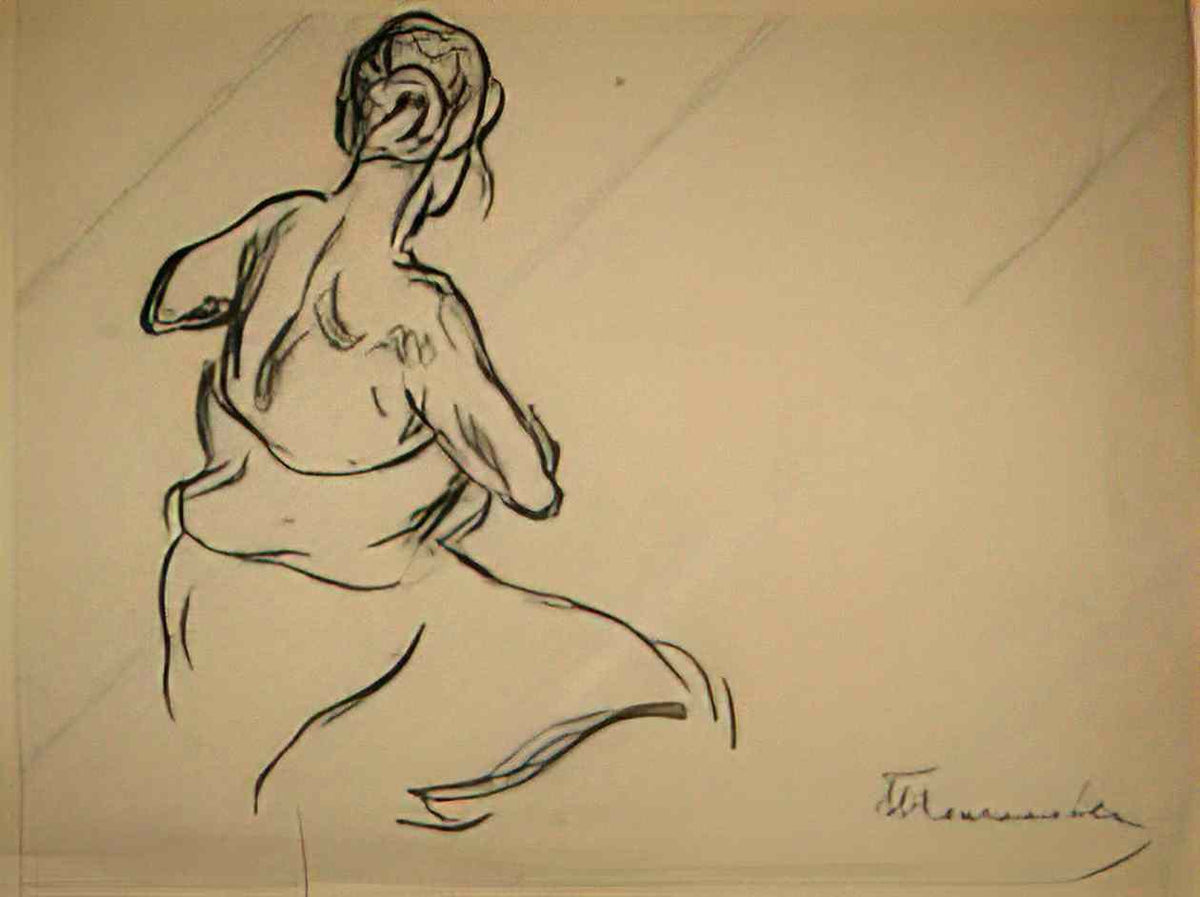 Pyotr Konchalovsky seated model wrapped in drapery 1923 Art A4 Photo Print