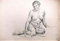 Pyotr Konchalovsky seated nude Art A4 Photo Print
