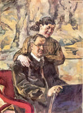 Pyotr Konchalovsky self portrait with wife 1928 Art A4 Photo Print