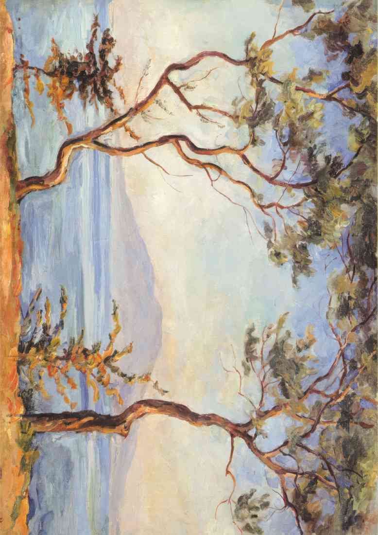 Pyotr Konchalovsky sorrento mount vesuvius two olive trees A4 Photo Print