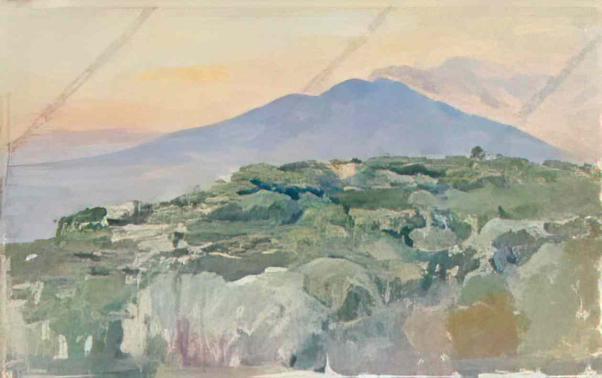 Pyotr Konchalovsky sorrento vesuvius in the evening 1924 Art A4 Photo Print