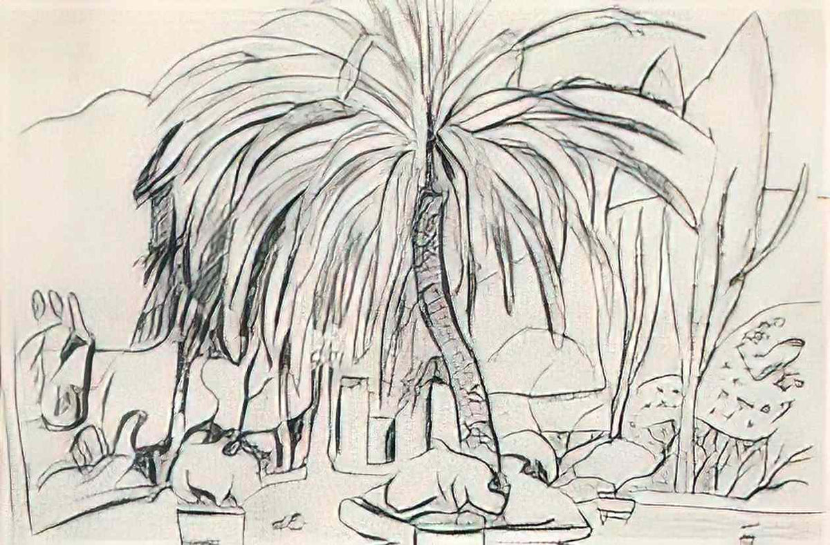 Pyotr Konchalovsky spanish landscape palm 1910 Art A4 Photo Print