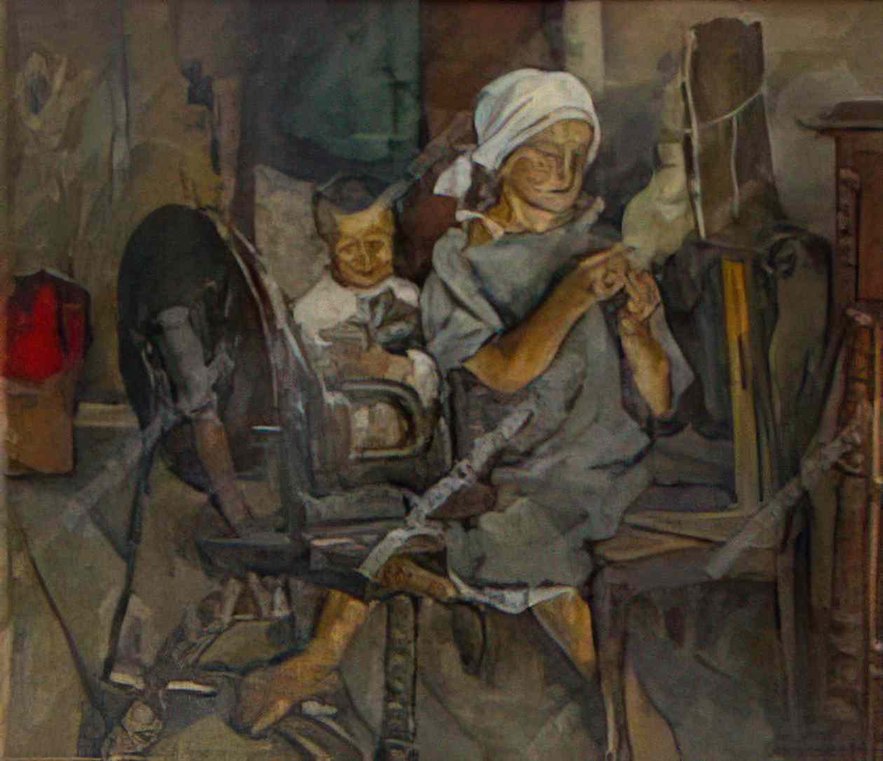 Pyotr Konchalovsky spinner 1926 Art A4 Photo Print