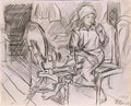 Pyotr Konchalovsky spinner drawing for the painting spinner 1926 Art A4 Photo Print