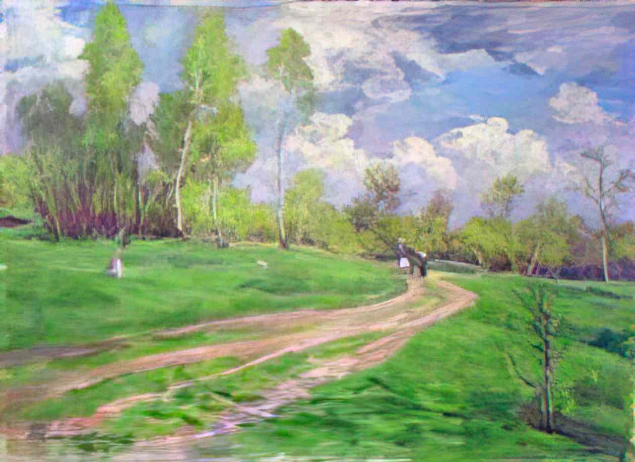 Pyotr Konchalovsky spring day 1954 Art A4 Photo Print