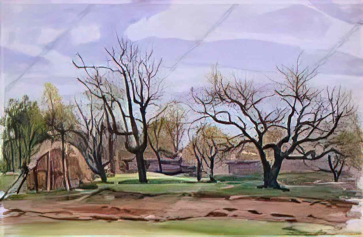 Pyotr Konchalovsky spring state farm mounds 1932 Art A4 Photo Print