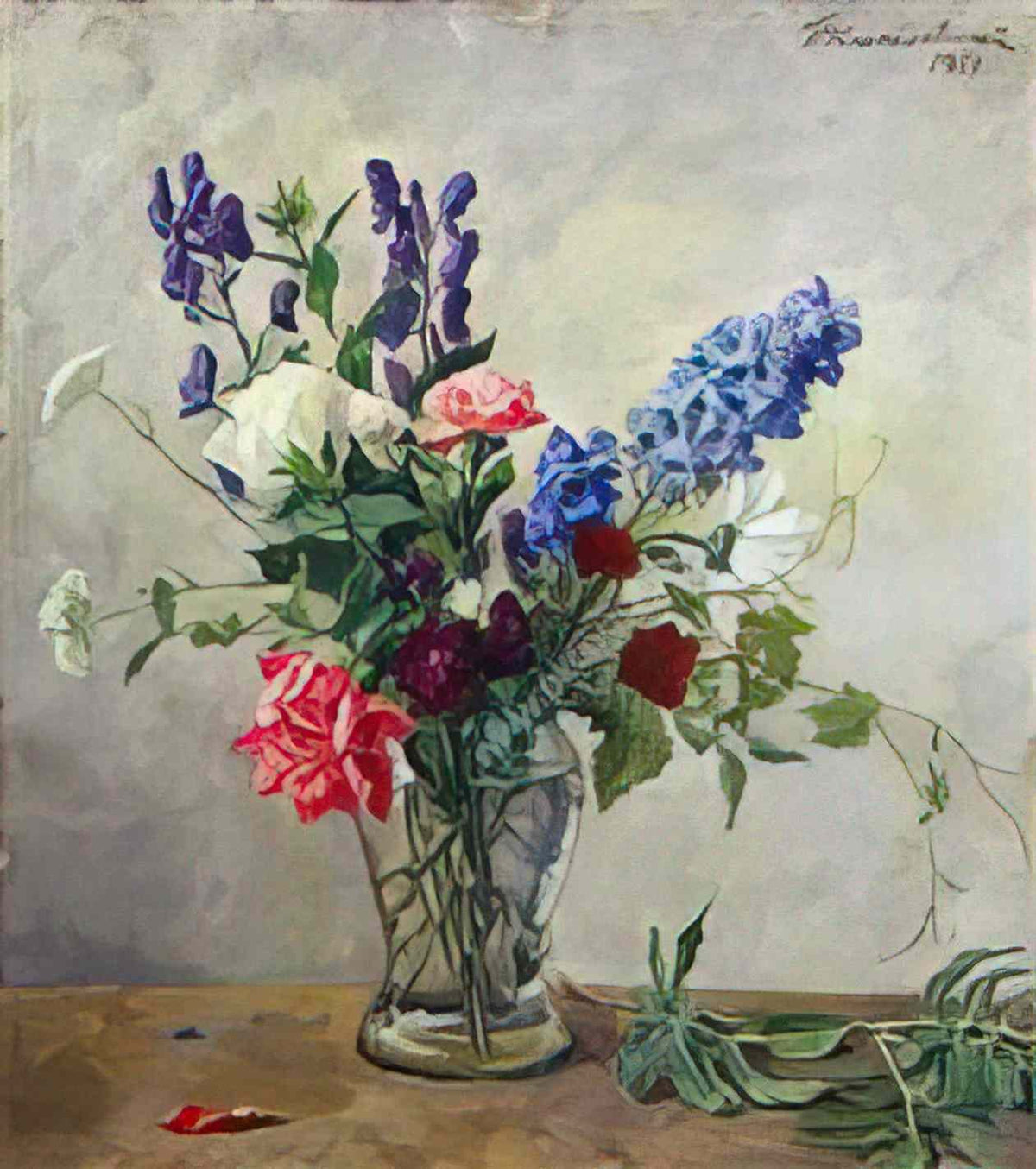 Pyotr Konchalovsky still life a small bouquet 1951 Art A4 Photo Print