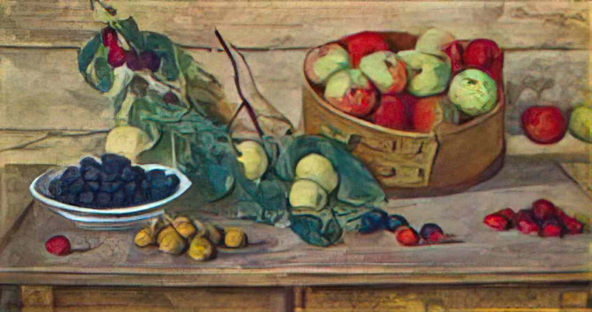 Pyotr Konchalovsky still life apples in a sieve 1955 Art A4 Photo Print