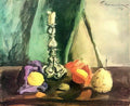 Pyotr Konchalovsky still life candlestick and pear 1946 Art A4 Photo Print