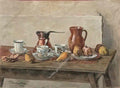 Pyotr Konchalovsky still life dishes and fruits 1953 Art A4 Photo Print