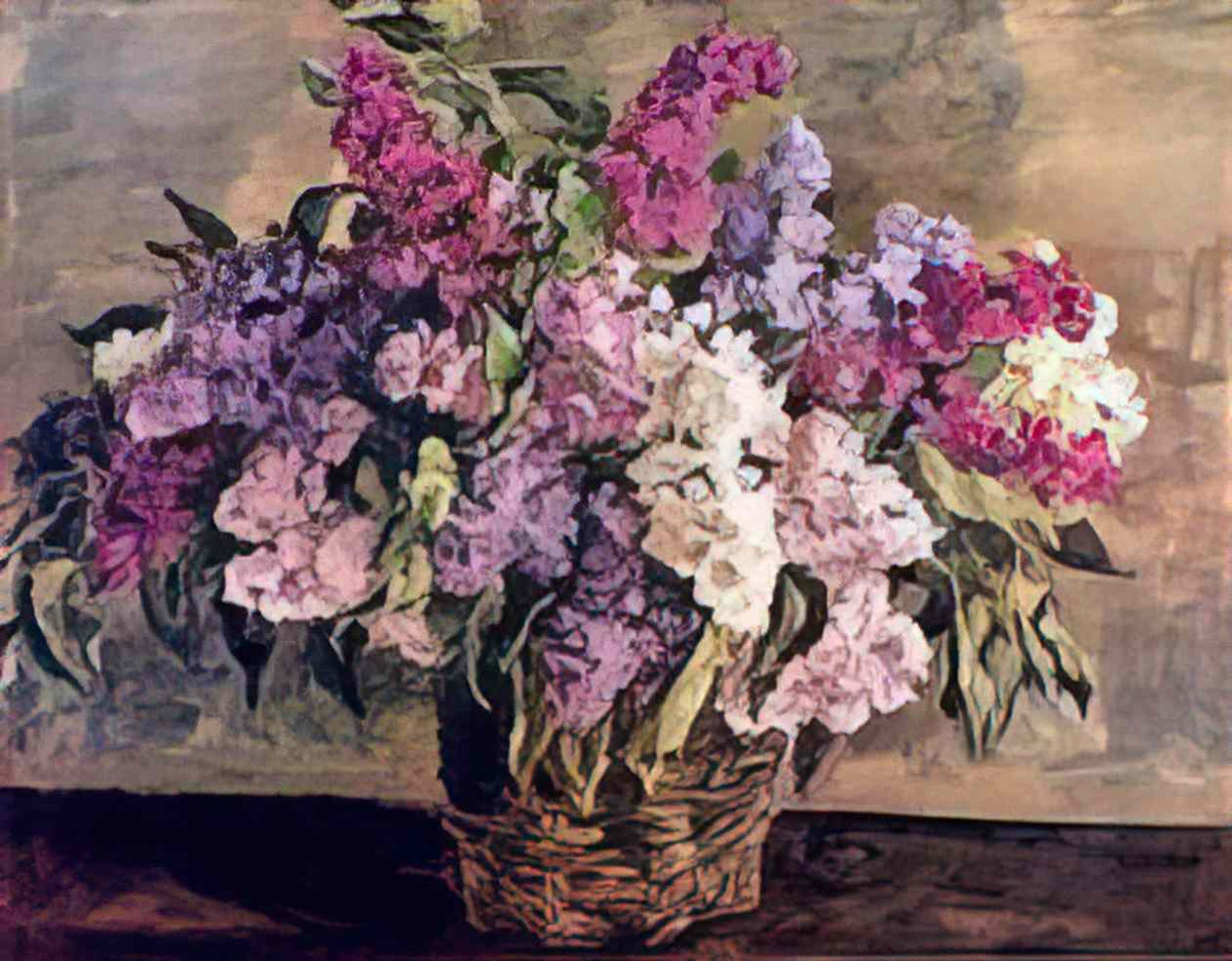Pyotr Konchalovsky still life lilacs in a basket heroic 1933 Art A4 Photo Print