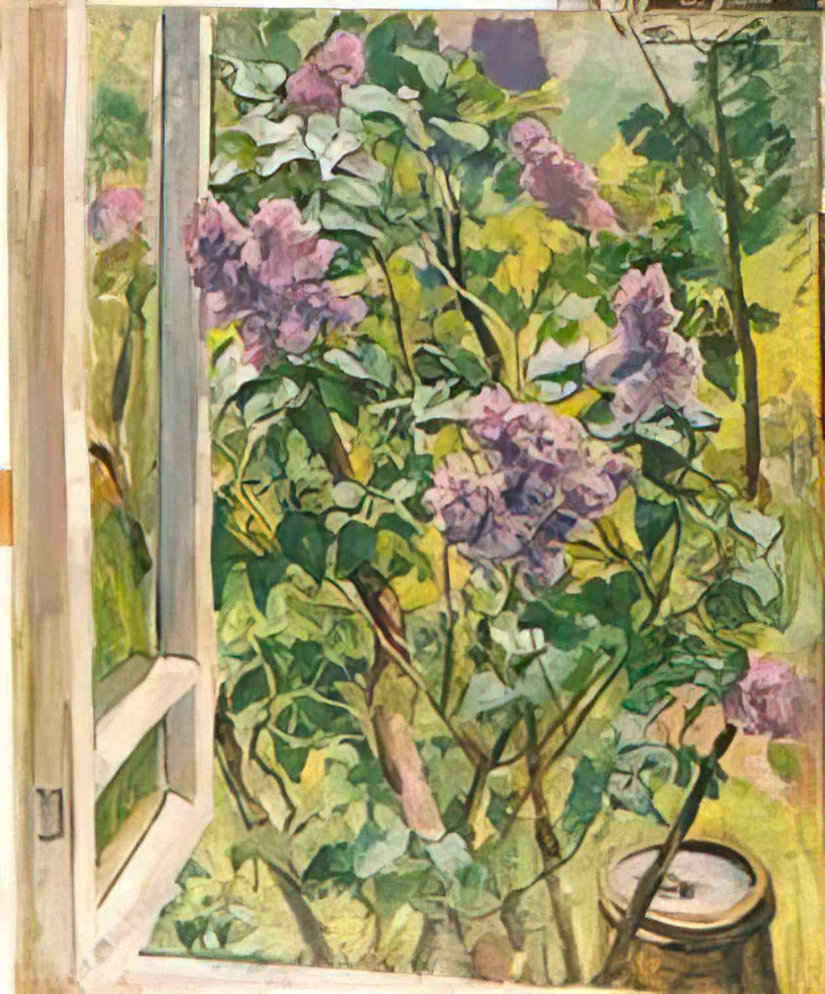 Pyotr Konchalovsky still life lilacs in the window 1940 Art A4 Photo Print