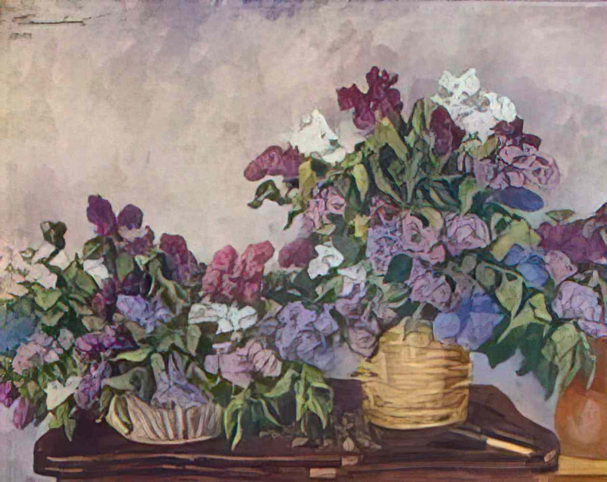 Pyotr Konchalovsky still life lilacs in two baskets 1939 Art A4 Photo Print