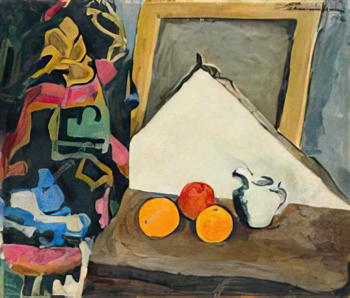 Pyotr Konchalovsky still life oranges stretcher and carpet 1946 Art A4 Photo Print