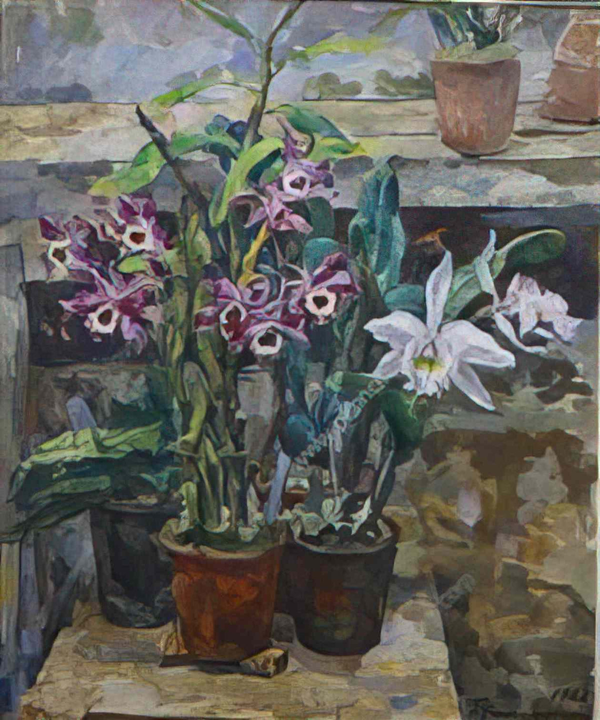 Pyotr Konchalovsky still life orchids 1928 Art A4 Photo Print