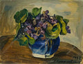 Pyotr Konchalovsky still life parma violets 1933 Art A4 Photo Print