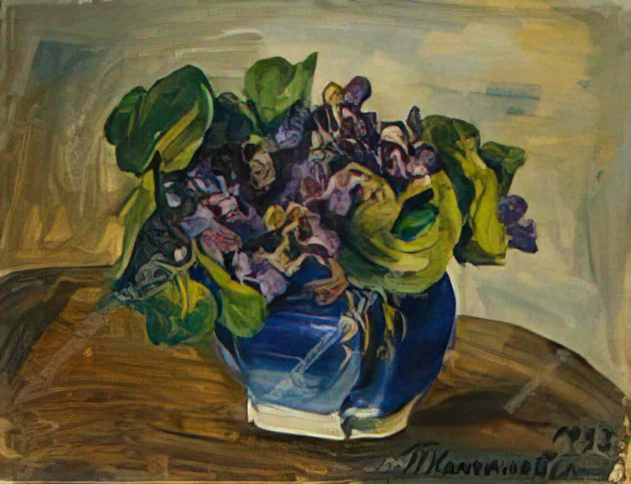 Pyotr Konchalovsky still life parma violets 1933 Art A4 Photo Print