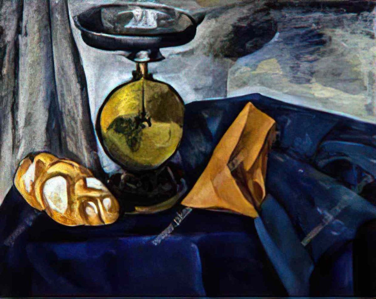 Pyotr Konchalovsky still life scales 1916 Art A4 Photo Print